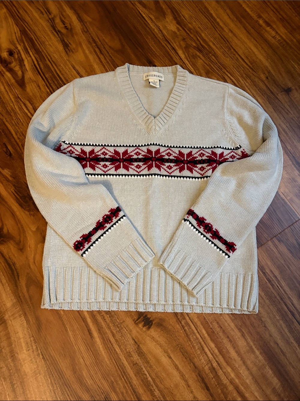 Light Gray V-Neck Sweater